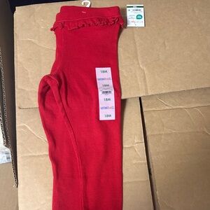 Garanimals Red Ruffle-Waist Baby Leggings